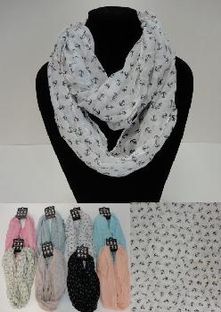 Light Weight Infinity Scarf [Small Anchors]